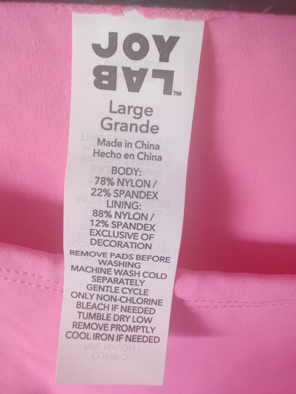 NWT joylab scalloped cropped long sleeve workout top - Picture 2 of 10